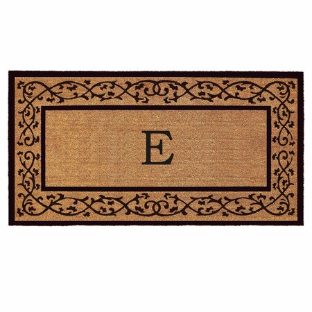 Calloway Mills Monogram Door Mat, Black, Natural, 30 in W x 48 in L 120073048E
